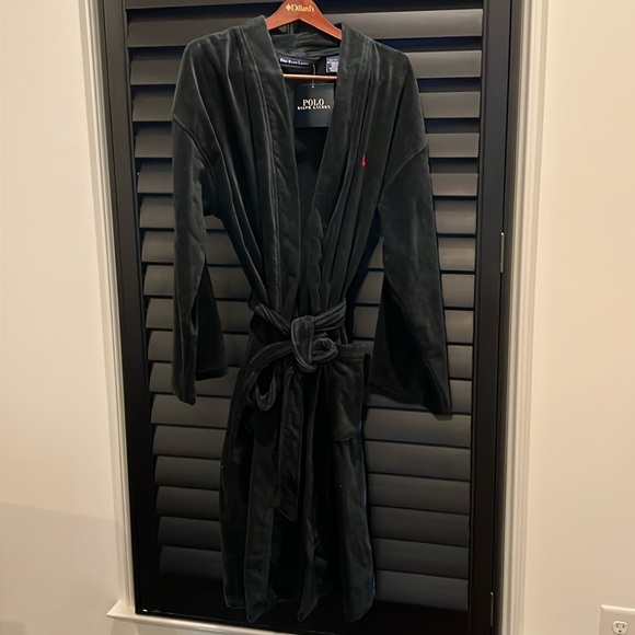Vintage & NWT “Polo Ralph Lauren” Men’s Robe! Size S/M And 100% Cotton - Picture 7 of 12